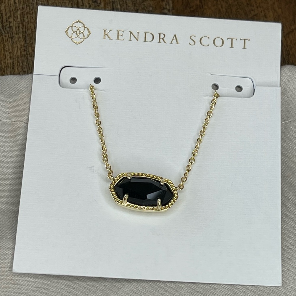 NWT - Kendra Scott Elisa Necklace in Black